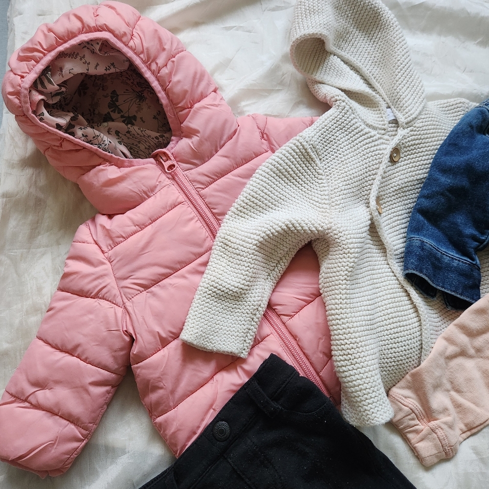 Lot Baby Girl Clothes Size 0-6 Months Zara Baby Gap Name It Joe Fresh Old Navy - Picture 4 of 10